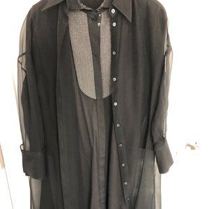 COPY - Brunello Cucinelli Womens black organza dress
